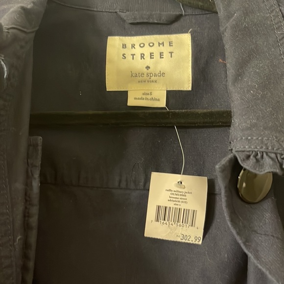 New with tags size small Kate spade navy coat - Picture 2 of 5